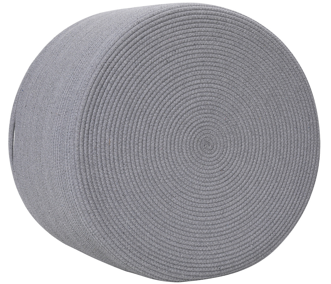24" x 24" x 17" Mega Size Cotton Rope Storage Basket, All Grey