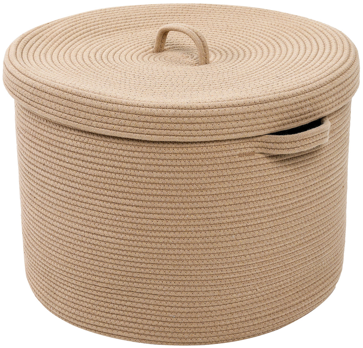 26 x 20 Extra Large Storage Basket with Lid, Cotton Rope Storage Bas –  Cottonphant