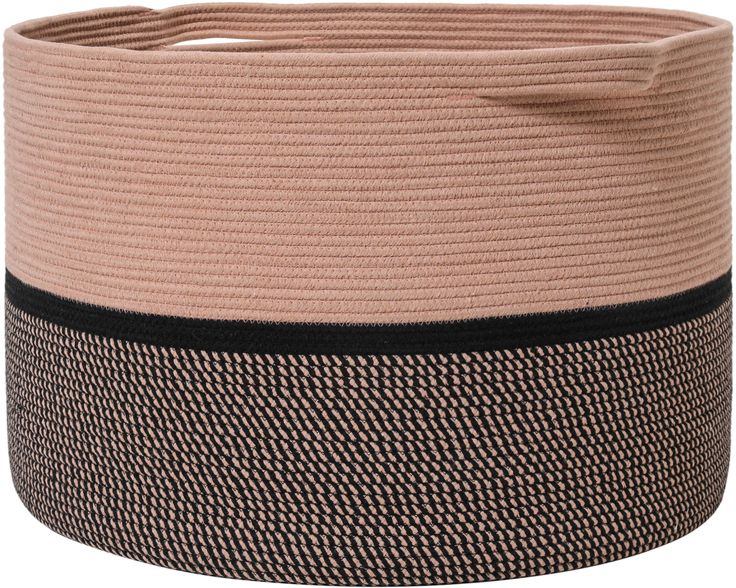24" x 24" x 17" Mega Size Cotton Rope Storage Basket, Jute