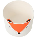 18x15 Inch Fox Basket, Open Cotton Rope Animal Storage Bin for Kids Bedroom Playroom, Cute Woven Laundry Basket, Orange