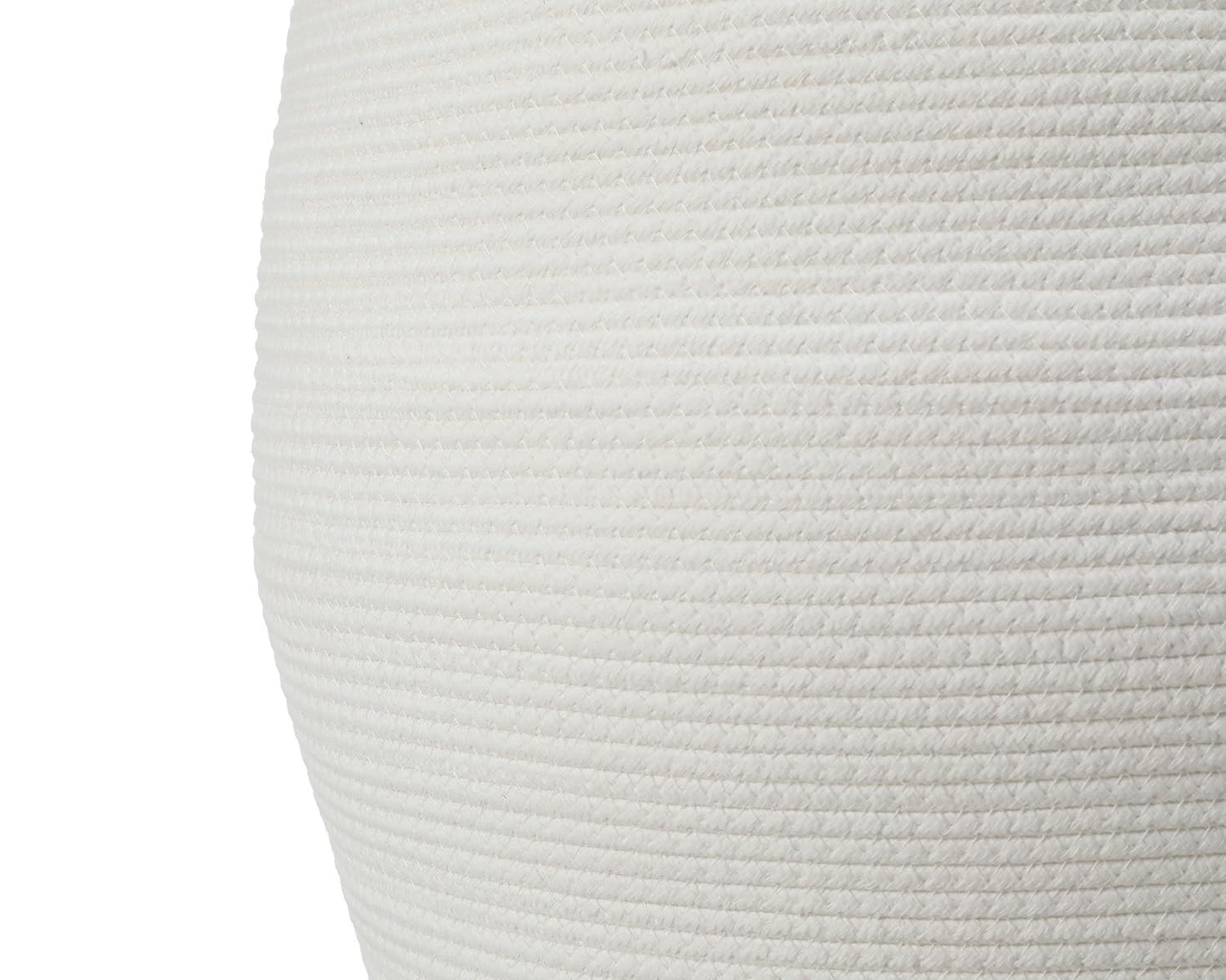 26"x20" Extra Large Tall Woven Laundry Basket with Lid, Cotton Rope Blanket Storage Basket, Freestanding Decorative Bin for Bedroom Living Room, Cream & Camel