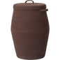 26"x20" Extra Large Tall Woven Laundry Basket with Lid, Cotton Rope Blanket Storage Basket, Freestanding Decorative Bin for Bedroom Living Room, Dark Brown
