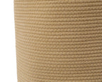 16"x20" Extra Large Cotton Rope Basket with Zipper Lid, Woven Laundry Hamper and Blanket Storage Basket, Round Clothes Bin for Living Room Bedroom, Beige