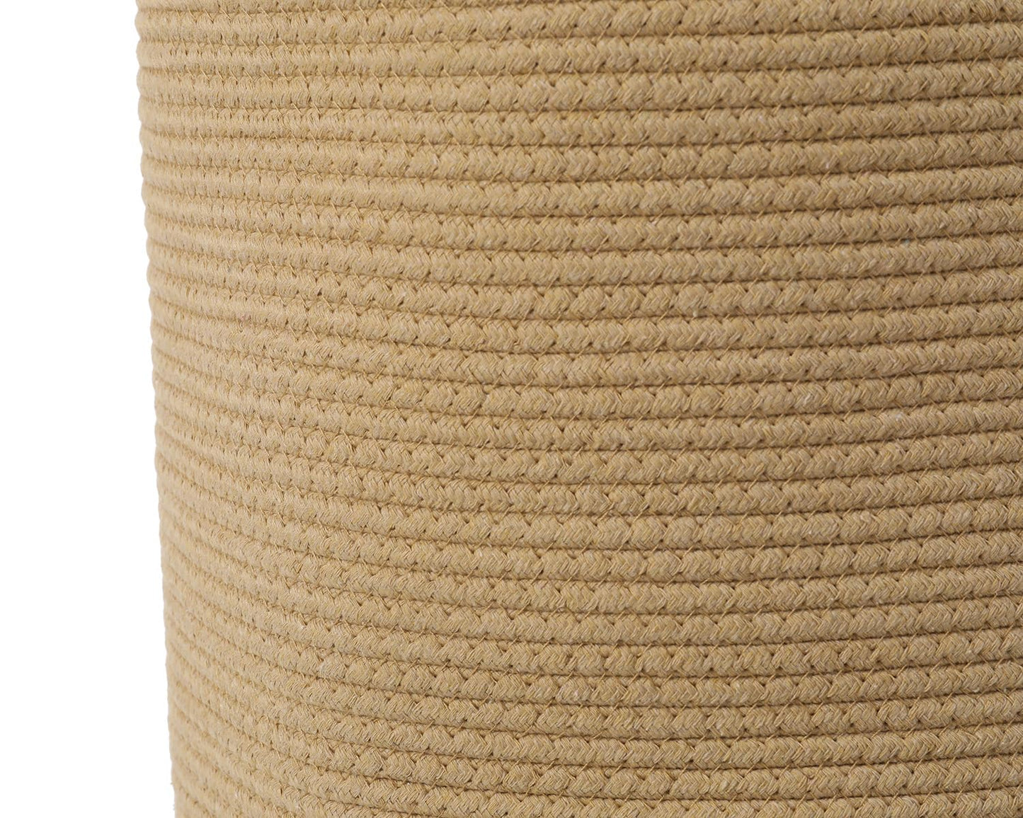 16"x20" Extra Large Cotton Rope Basket with Zipper Lid, Woven Laundry Hamper and Blanket Storage Basket, Round Clothes Bin for Living Room Bedroom, Beige