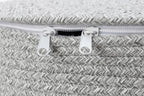 16"x20" Extra Large Cotton Rope Basket with Zipper Lid, Woven Laundry Hamper and Blanket Storage Basket, Round Clothes Bin for Living Room Bedroom, Dual Grey