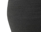 26"x20" Extra Large Tall Woven Laundry Basket with Lid, Cotton Rope Blanket Storage Basket, Freestanding Decorative Bin for Bedroom Living Room, Dark Grey
