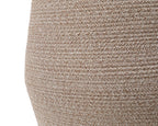 26"x20" Extra Large Tall Woven Laundry Basket with Lid, Cotton Rope Blanket Storage Basket, Freestanding Decorative Bin for Bedroom Living Room, Camel & White Mix