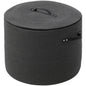 20x15 Inch Extra Large Round Cotton Rope Basket with Zipper Lid, Decorative Woven Storage Bin for Living Room Bedroom Closet, Dark Grey