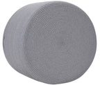 24" x 24" x 17" Mega Size Cotton Rope Storage Basket, All Grey