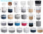 16" x 16" x 18" Large Cotton Rope Storage Basket with Lid, Dark Blue/Deep Blue
