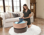 24" x 24" x 17" Mega Size Cotton Rope Storage Basket, Jute