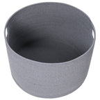 24" x 24" x 17" Mega Size Cotton Rope Storage Basket, All Grey