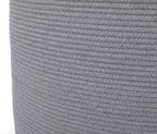 24" x 24" x 17" Mega Size Cotton Rope Storage Basket, All Grey