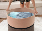 24" x 24" x 17" Mega Size Cotton Rope Storage Basket, Jute